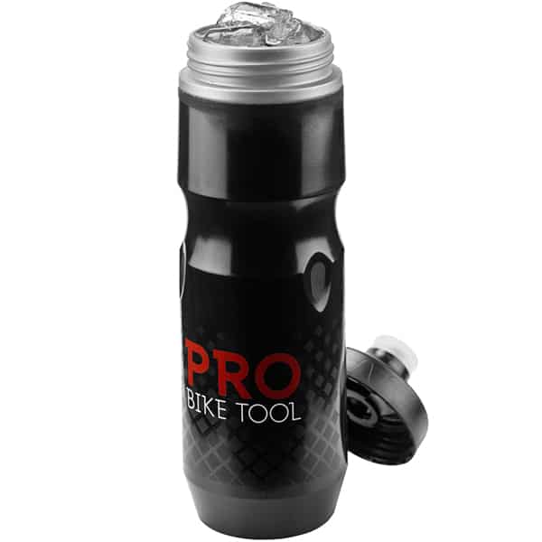 Pro Bike Tool 19oz Water Bottle for All Fitness and Cycling, Black