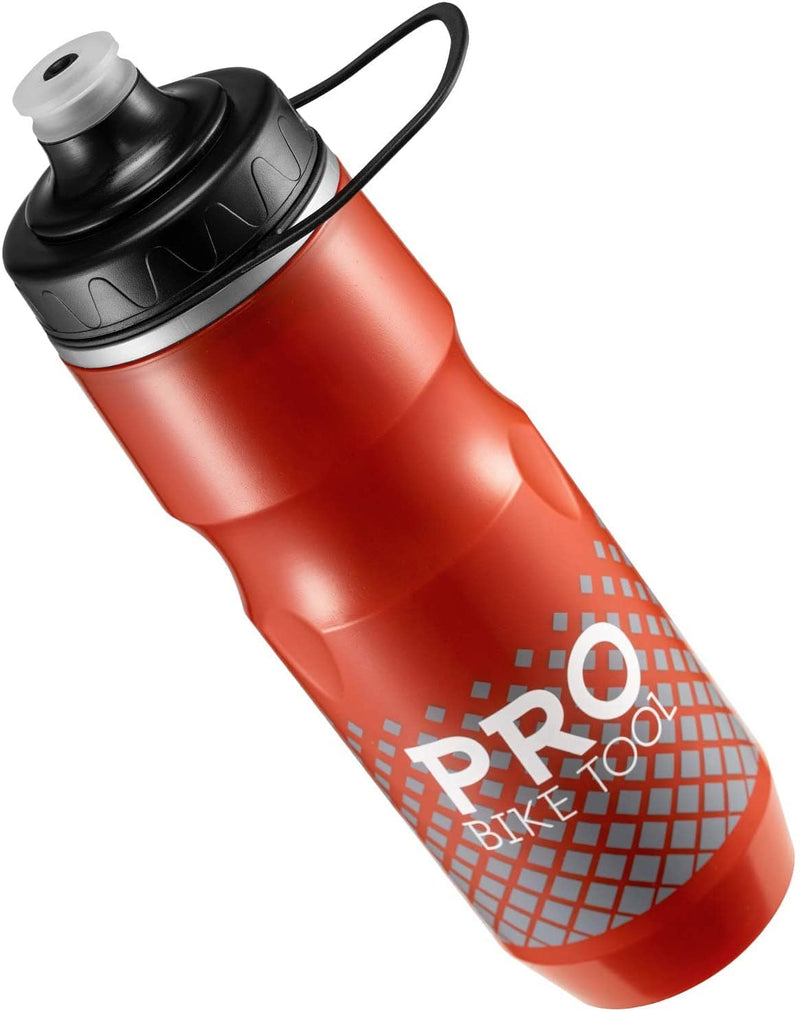 Pro Bike Tool 19oz Water Bottle For All Fitness And Cycling, White