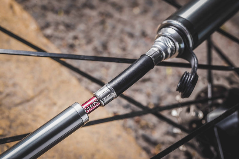 Pro Bike Tool Mini Fahrradpumpe mit Manometer, schwarz - B-Ware